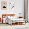 vidaXL Cadre de lit sans matelas cire marron 160x200cm bois pin massif