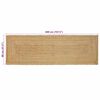 vidaXL Tapis de zone Beige 80 x 400 cm Jute