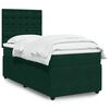 vidaXL Sommier &agrave; lattes de lit avec matelas Vert fonc&eacute; 90x200 cm