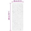 vidaXL Tapis HUARTE &agrave; poils courts doux et lavable cr&egrave;me 80x200 cm