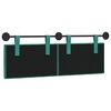 vidaXL T&ecirc;te de lit suspendue Turquoise 130 x 55 x 7 cm Velours