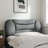 vidaXL Coussin de tête de lit Hvar gris clair 100 cm tissu