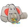 vidaXL Tente de jeu pour enfants 250 balles &Eacute;l&eacute;phant Gris 174x86x101cm