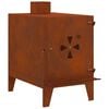 vidaXL R&eacute;chaud de camping 35x50x60 cm acier corten