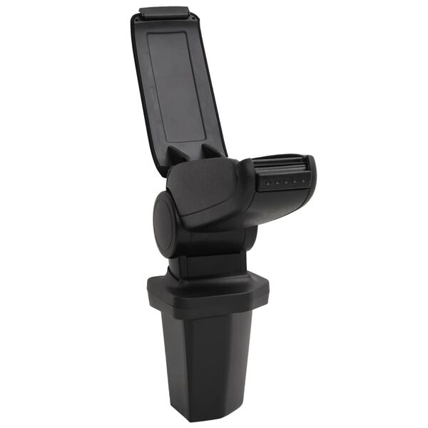 vidaXL Accoudoir de voiture noir 15x32x(40-52) cm ABS