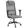 vidaXL Chaise de bureau r&eacute;glable en hauteur gris