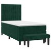 vidaXL Sommier &agrave; lattes de lit avec matelas Vert fonc&eacute; 90x190 cm
