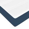 vidaXL Cadre de lit ottoman avec matelas bleu 120x200 cm tissu