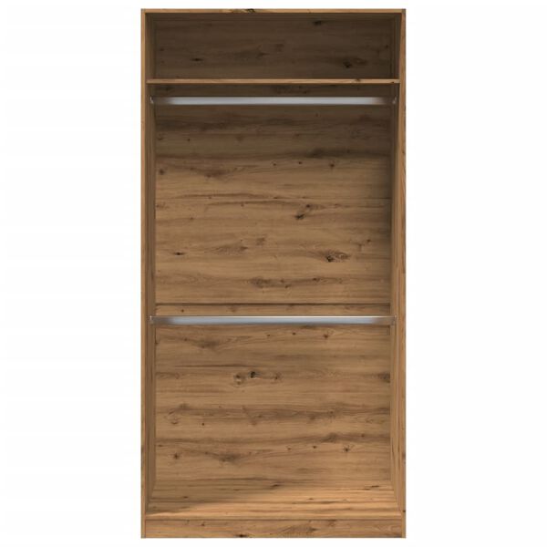 vidaXL Garde-robe ch&ecirc;ne artisanal 100x50x200 cm bois d'ing&eacute;nierie