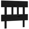 vidaXL Cadre de lit sans matelas noir 100x200 cm bois massif de pin