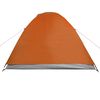 vidaXL Tente de camping à dôme 3 personnes orange imperméable