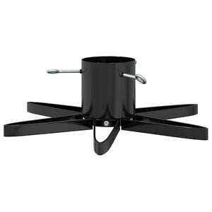 vidaXL Pied de Sapin de No&euml;l 1.73 Noir 50 x 50 x 15,5 cm Acier