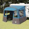 vidaXL Tente de hayon pour caravane avec toit Bleu 352 x 250 x 240 cm