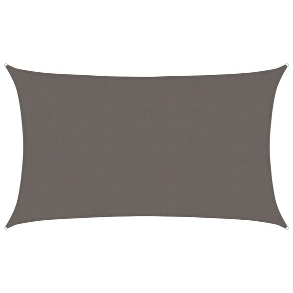 vidaXL Voile d'ombrage 160 g/m&sup2; Anthracite 5x8 m PEHD