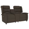 vidaXL Fauteuil de massage inclinable et porte-gobelet 2 places marron