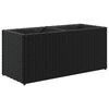 vidaXL Jardini&egrave;re avec 2 pots noir 72x30x32 cm r&eacute;sine tress&eacute;e