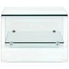 vidaXL Table basse Clair 50x45x33 cm Verre tremp&eacute;