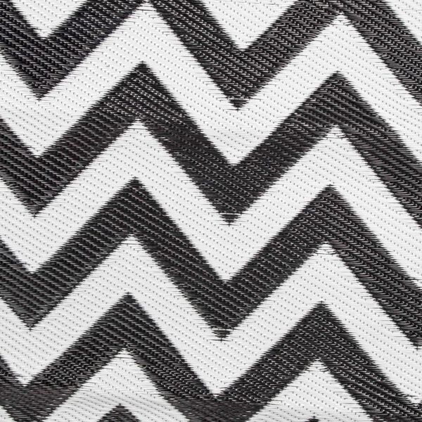 Bo-Camp Tapis d'ext&eacute;rieur Chill mat Wave 2x1,8 m M noir et blanc