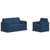 vidaXL Canap&eacute; 2 pcs Bleu 158 x 78 x 80 cm tissu