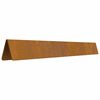 vidaXL Bordure de Pelouse Rouillé 450 x 0,05 x 15 cm