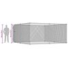 vidaXL Chenil ext&eacute;rieur pour chiens 383x383x185 cm