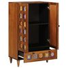 vidaXL Haut Armoire Noyer 60 x 33,5 x 100 cm Bois de mangue massif