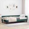 vidaXL Cadre de lit d'angle avec matelas Autre 2 pcs Vert Velours