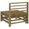 vidaXL Canapés centraux de jardin 2 pcs bois de pin imprégné