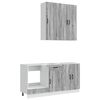 vidaXL Unit&eacute; de cuisine KALMAR 5 pc Sonoma gris Bois d'ing&eacute;nierie