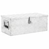 vidaXL Bo&icirc;te de rangement Argent&eacute; 70x31x27 cm Aluminium