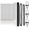 vidaXL Cl&ocirc;ture en fil soud&eacute; avec pointes 25 x 1,5 m Gris Maille