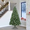 vidaXL Sapin de No&euml;l artificiel Vert 240 cm PVC, Acier et Plastique
