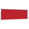 vidaXL Auvent lat&eacute;ral r&eacute;tractable de patio 100x300 cm Rouge