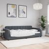vidaXL Lit de repos sans matelas gris fonc&eacute; 90x200 cm velours