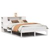 vidaXL Lit biblioth&egrave;que sans matelas blanc 120x190 cm bois pin massif