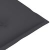 vidaXL Chaises de jardin lot de 6 et coussins anthracite Bois de teck
