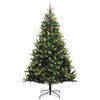 vidaXL Arbre de No&euml;l artificiel en silicone flexible 300 LEDs 240 cm