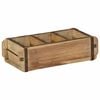 vidaXL Plateau avec stockage Marron 30 x 14 x 9 cm Bois Recycl&eacute; Solide
