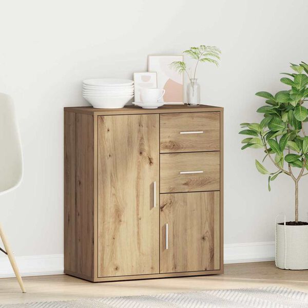 vidaXL Buffet Ch&ecirc;ne artisanal 60 x 31 x 70 cm Bois d'ing&eacute;nierie