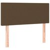 vidaXL Sommier &agrave; lattes de lit avec matelas Marron fonc&eacute; 120x200 cm