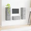 vidaXL Ensemble meuble TV 5 pcs Gris b&eacute;ton Bois d'ing&eacute;nierie