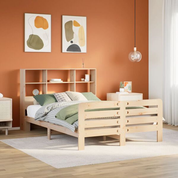 vidaXL Cadre de lit sans matelas 150x200 cm bois de pin massif
