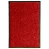 vidaXL Paillasson lavable Rouge 40x60 cm