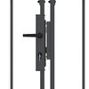 vidaXL Portail de cl&ocirc;ture de jardin avec sommet en arc Gris 4 x 1,25 m