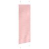 vidaXL Store pliss&eacute; rose 50x100 cm largeur du tissu 49,4 cm polyester