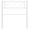 vidaXL T&ecirc;te de lit de remplacement m&eacute;tal blanc 90 cm