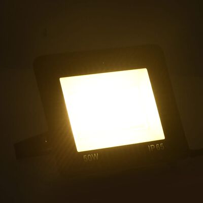 vidaXL Projecteur à LED 50 W Blanc chaud