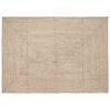 vidaXL Tapis de surface Naturel et Blanc 240 x 340 cm Jute