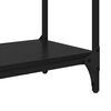 vidaXL Table console Ch&ecirc;ne noir 88,5 x 30 x 75 cm Bois d'ing&eacute;nierie