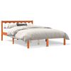 vidaXL Cadre de lit sans matelas cire marron 120x200cm bois pin massif